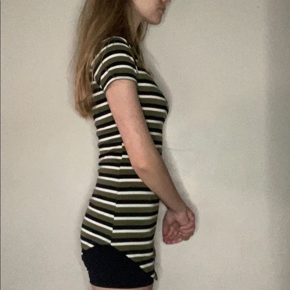 Striped long fitted shirt - Picture 3 of 4